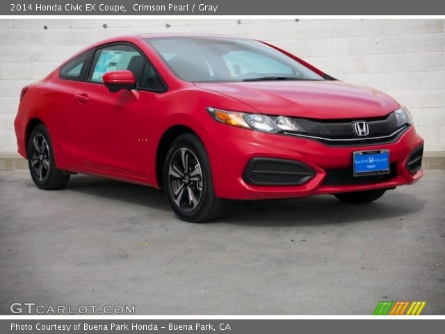 2014 Honda Civic EX Coupe in Crimson Pearl