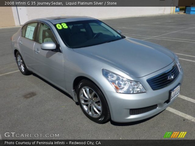 2008 Infiniti G 35 Journey Sedan in Liquid Platinum Silver