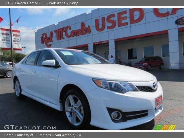 2014 Toyota Camry LE in Super White