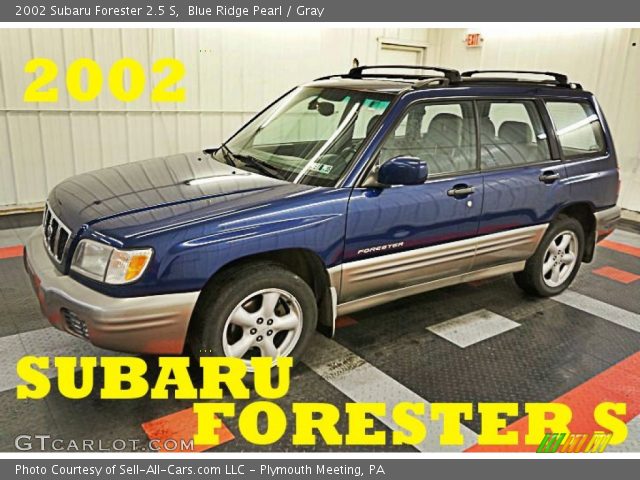 2002 Subaru Forester 2.5 S in Blue Ridge Pearl