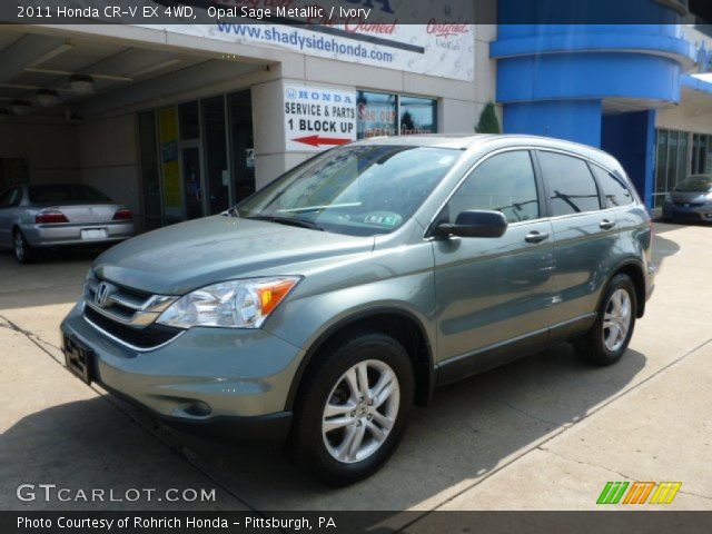2011 Honda CR-V EX 4WD in Opal Sage Metallic