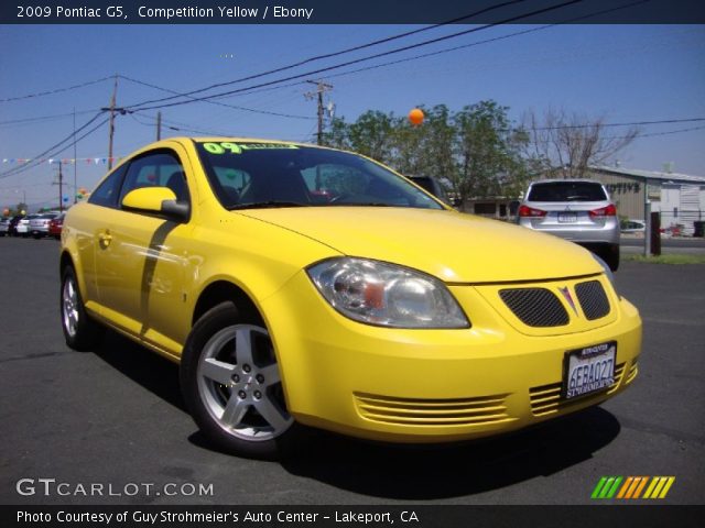 2009 Pontiac G5  in Competition Yellow