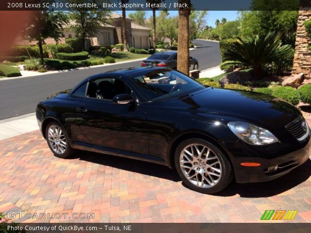 2008 Lexus SC 430 Convertible in Black Sapphire Metallic