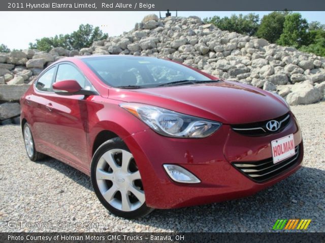 2011 Hyundai Elantra Limited in Red Allure