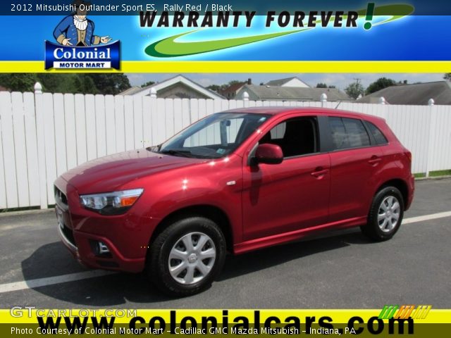 2012 Mitsubishi Outlander Sport ES in Rally Red