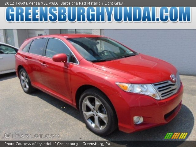 2012 Toyota Venza XLE AWD in Barcelona Red Metallic