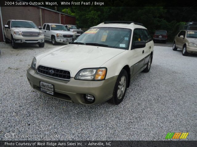 2004 Subaru Outback Wagon in White Frost Pearl