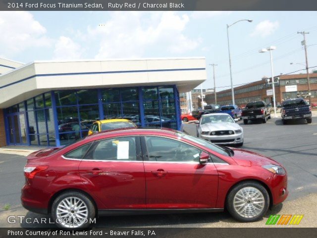 2014 Ford Focus Titanium Sedan in Ruby Red