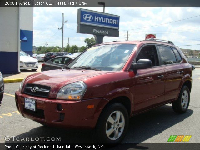 2008 Hyundai Tucson GLS in Mesa Red