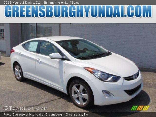 2013 Hyundai Elantra GLS in Shimmering White