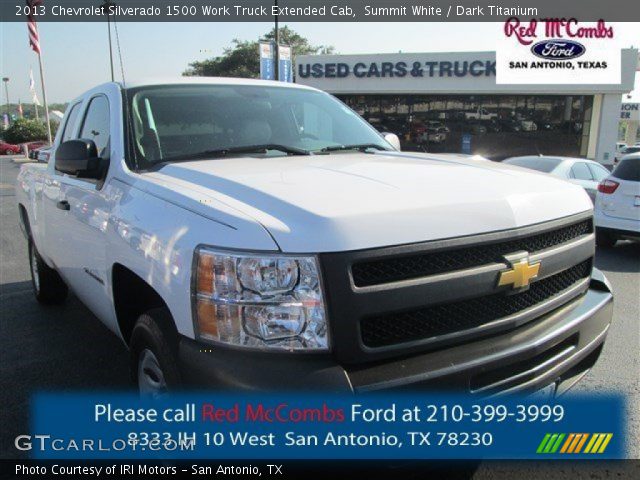 2013 Chevrolet Silverado 1500 Work Truck Extended Cab in Summit White