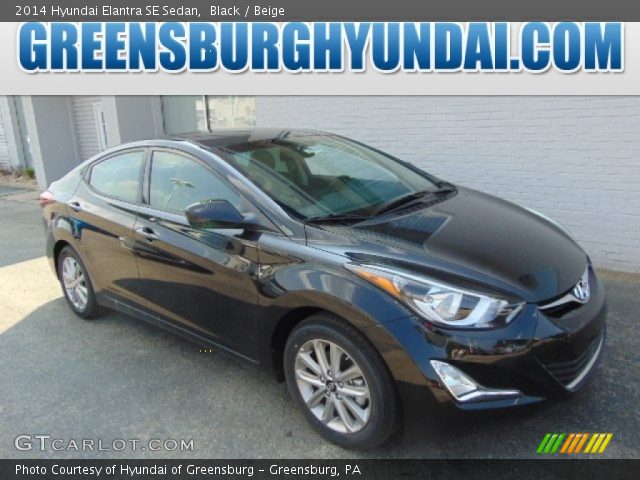 2014 Hyundai Elantra SE Sedan in Black