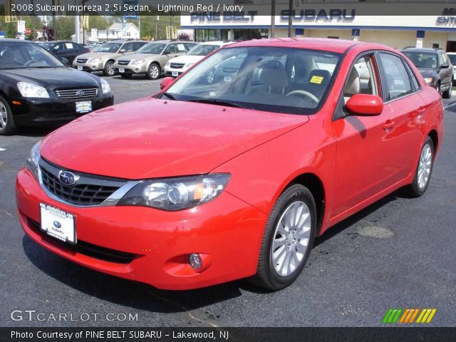 2008 Subaru Impreza 2.5i Sedan in Lightning Red
