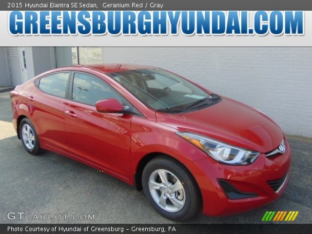 2015 Hyundai Elantra SE Sedan in Geranium Red