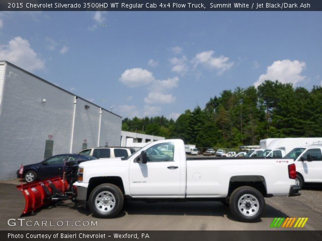 2015 Chevrolet Silverado 3500HD WT Regular Cab 4x4 Plow Truck in Summit White