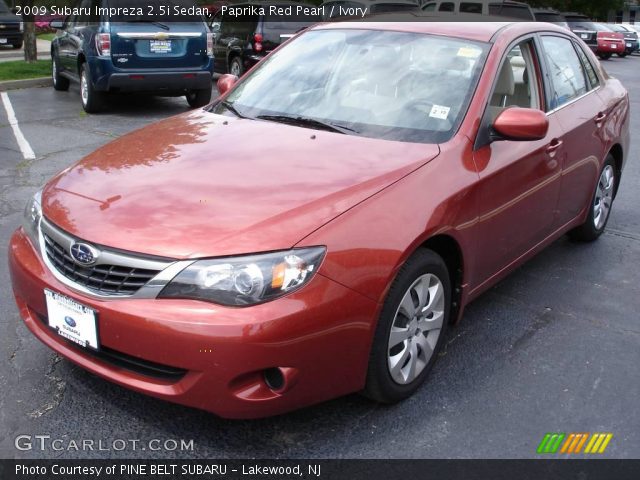 2009 Subaru Impreza 2.5i Sedan in Paprika Red Pearl