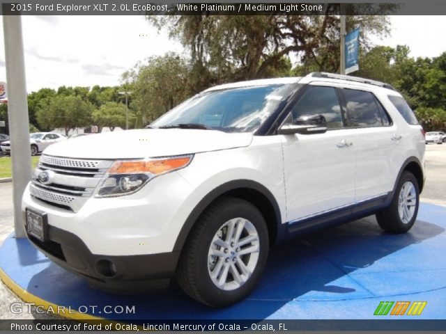 2015 Ford Explorer XLT 2.0L EcoBoost in White Platinum