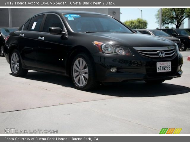 2012 Honda Accord EX-L V6 Sedan in Crystal Black Pearl