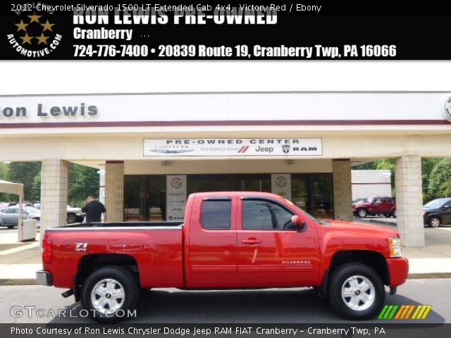 2012 Chevrolet Silverado 1500 LT Extended Cab 4x4 in Victory Red