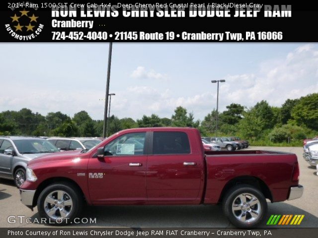 2014 Ram 1500 SLT Crew Cab 4x4 in Deep Cherry Red Crystal Pearl