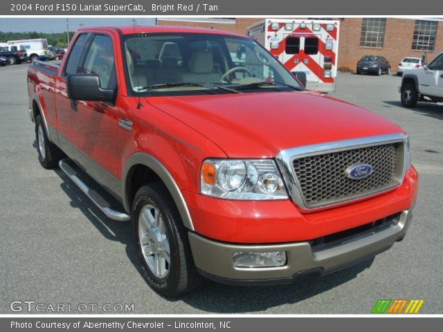 2004 Ford F150 Lariat SuperCab in Bright Red