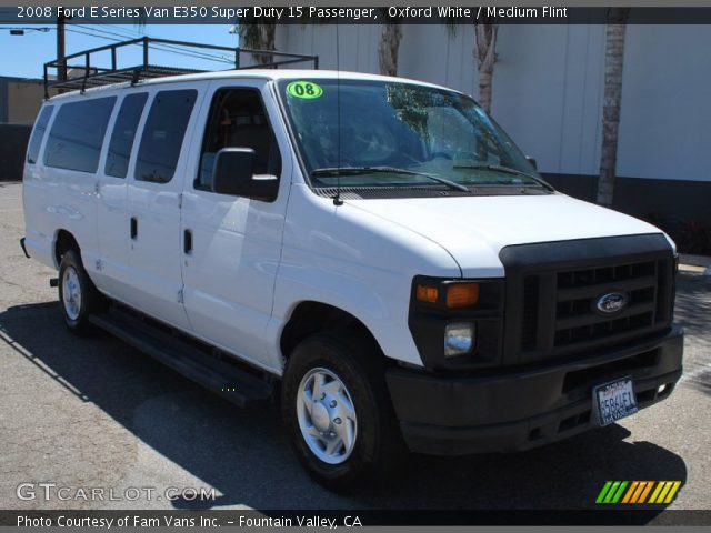 2008 Ford E Series Van E350 Super Duty 15 Passenger in Oxford White