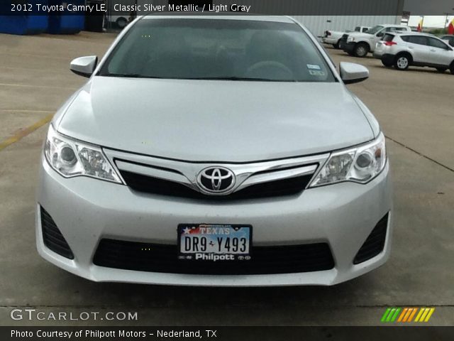 2012 Toyota Camry LE in Classic Silver Metallic