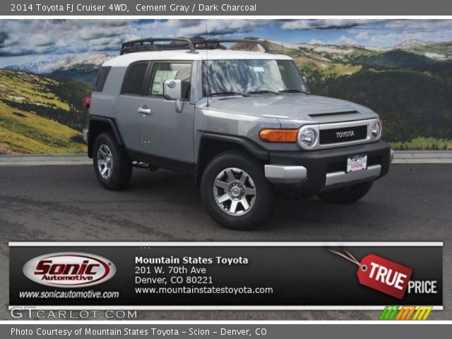 2014 Toyota FJ Cruiser 4WD in Cement Gray
