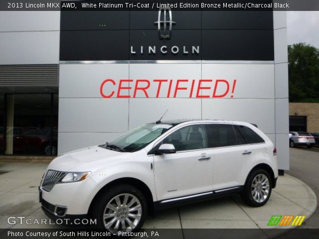 2013 Lincoln MKX AWD in White Platinum Tri-Coat