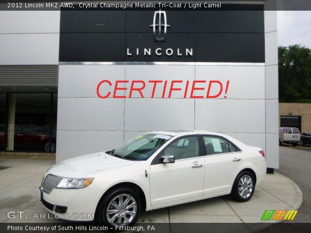 2012 Lincoln MKZ AWD in Crystal Champagne Metallic Tri-Coat