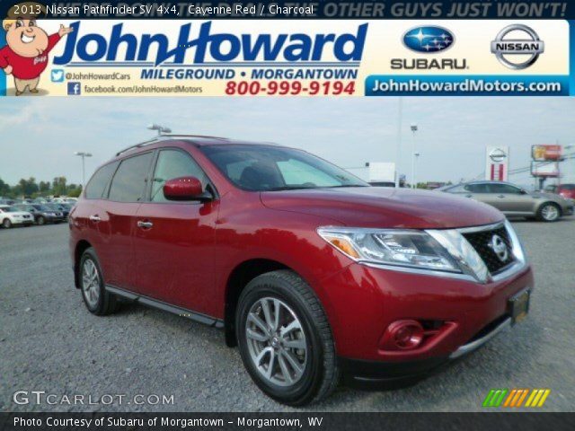 2013 Nissan Pathfinder SV 4x4 in Cayenne Red