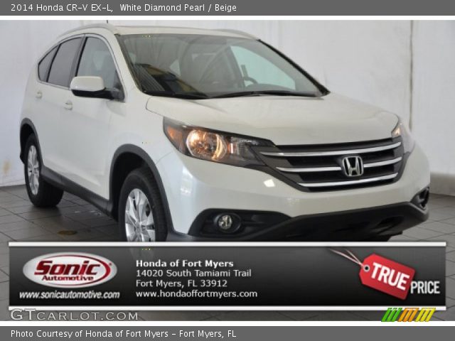 2014 Honda CR-V EX-L in White Diamond Pearl