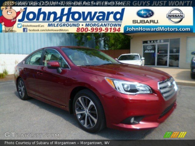 2015 Subaru Legacy 2.5i Limited in Venetian Red Pearl