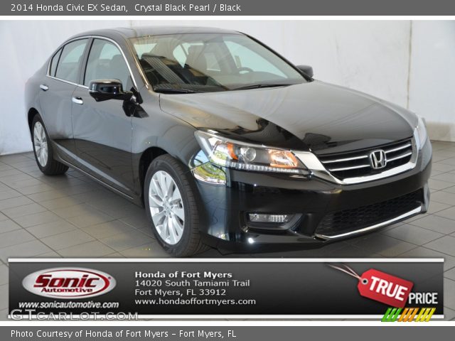 2014 Honda Civic EX Sedan in Crystal Black Pearl