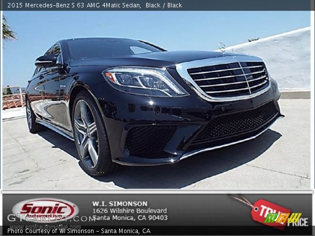 2015 Mercedes-Benz S 63 AMG 4Matic Sedan in Black