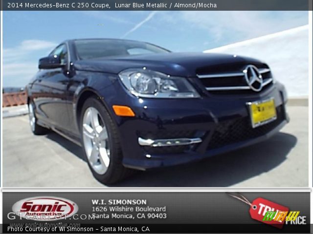 2014 Mercedes-Benz C 250 Coupe in Lunar Blue Metallic