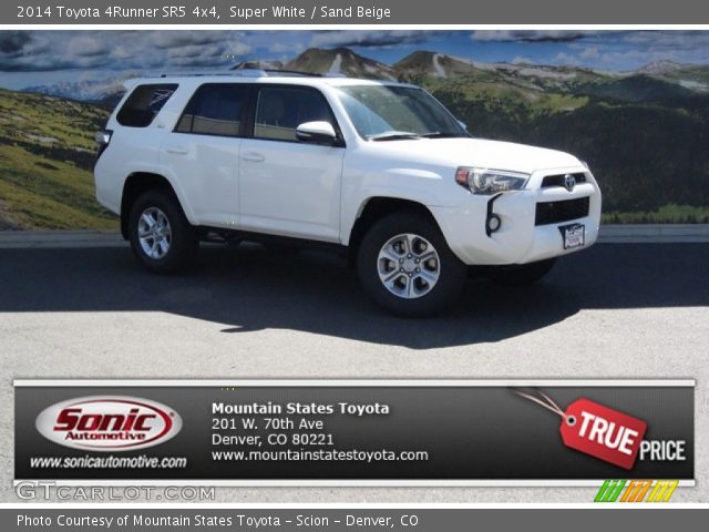 2014 Toyota 4Runner SR5 4x4 in Super White