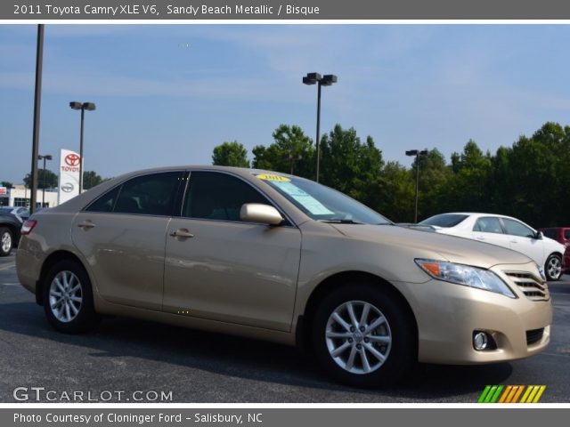 2011 Toyota Camry XLE V6 in Sandy Beach Metallic