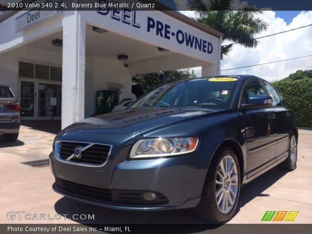 2010 Volvo S40 2.4i in Barents Blue Metallic