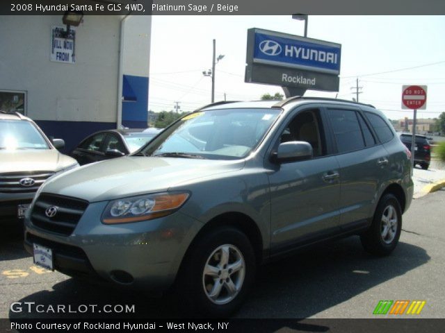 2008 Hyundai Santa Fe GLS 4WD in Platinum Sage