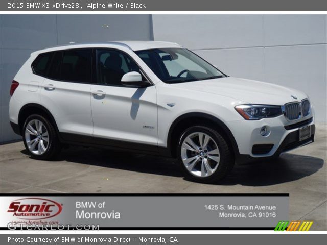 2015 BMW X3 xDrive28i in Alpine White