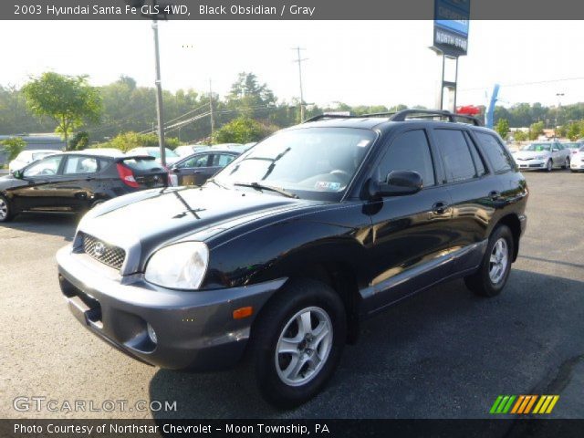 2003 Hyundai Santa Fe GLS 4WD in Black Obsidian