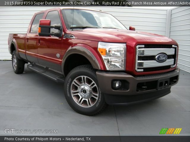 2015 Ford F350 Super Duty King Ranch Crew Cab 4x4 in Ruby Red