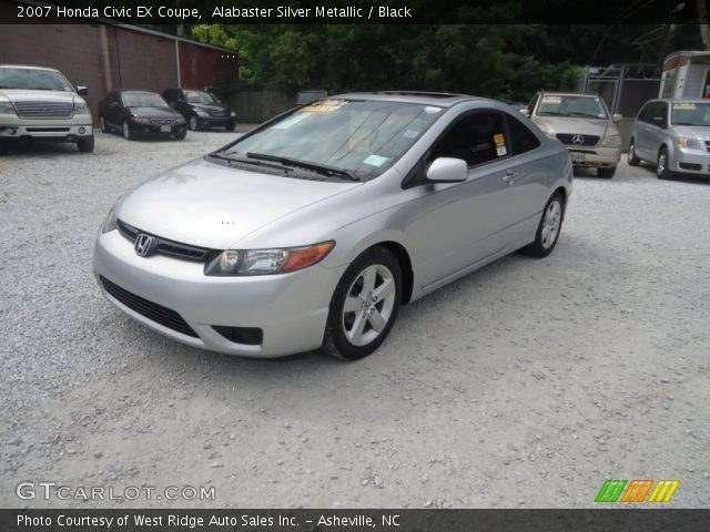 2007 Honda Civic EX Coupe in Alabaster Silver Metallic