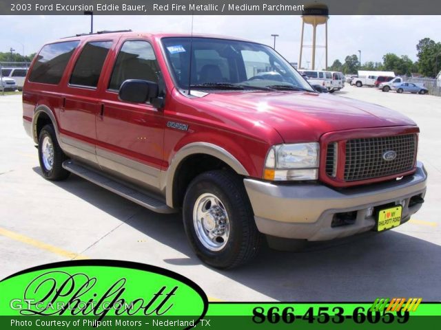 2003 Ford Excursion Eddie Bauer in Red Fire Metallic