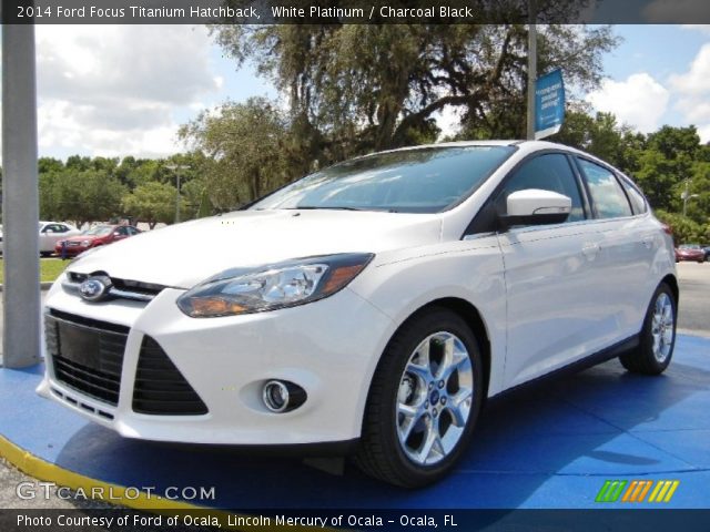 2014 Ford Focus Titanium Hatchback in White Platinum