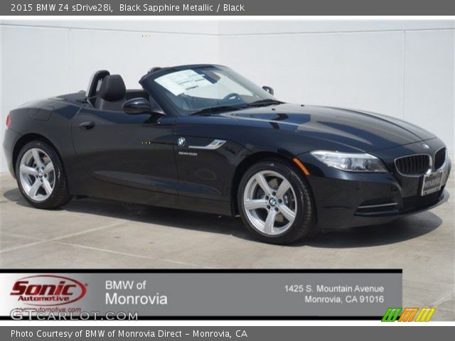 2015 BMW Z4 sDrive28i in Black Sapphire Metallic