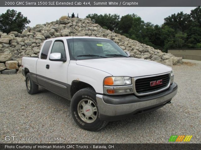 2000 GMC Sierra 1500 SLE Extended Cab 4x4 in Summit White