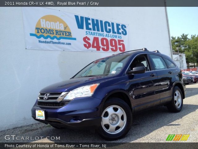 2011 Honda CR-V LX 4WD in Royal Blue Pearl
