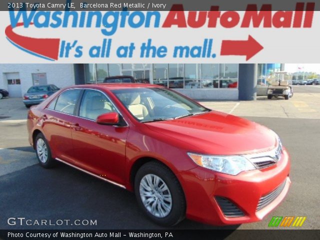 2013 Toyota Camry LE in Barcelona Red Metallic